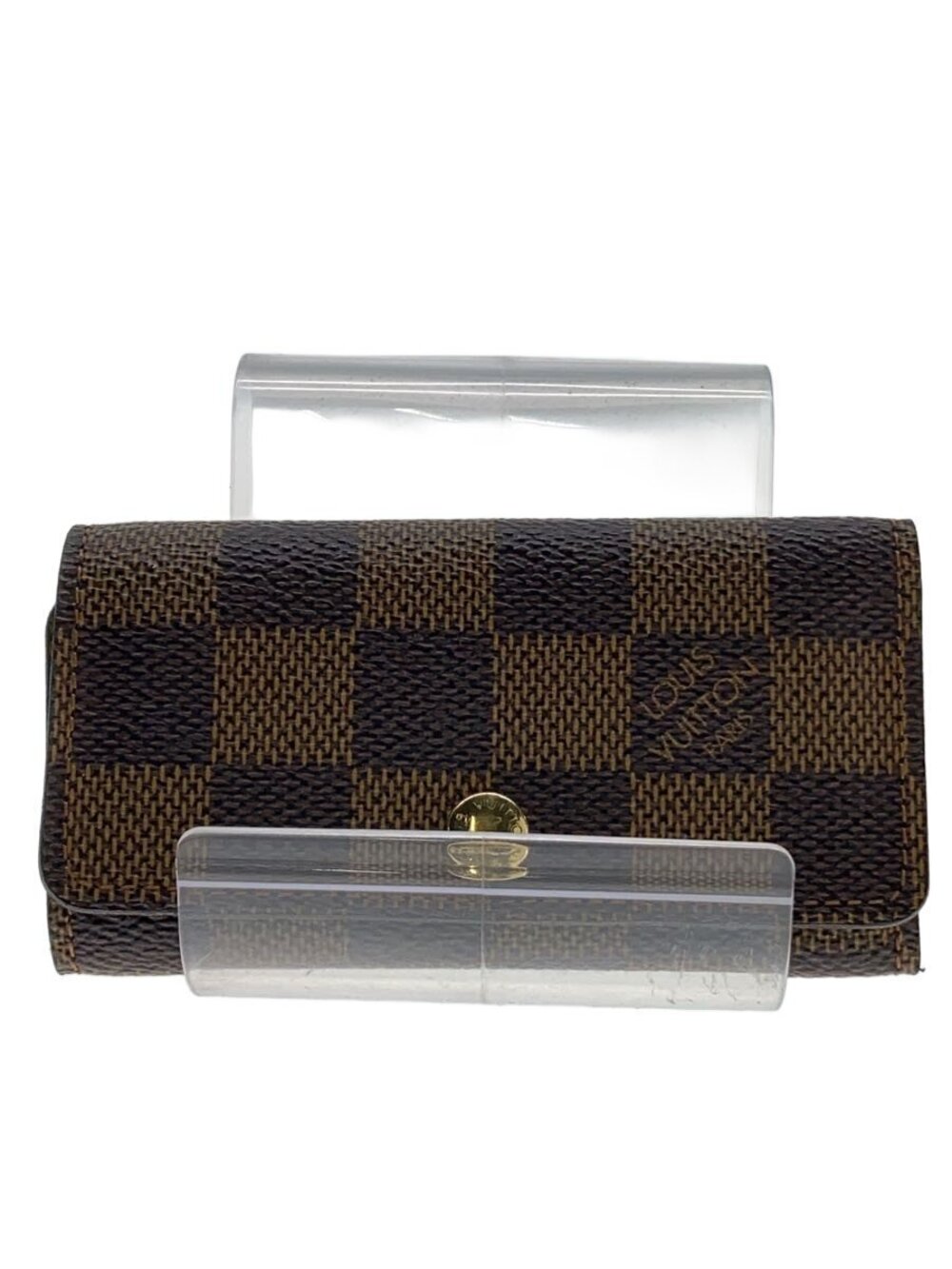 LOUIS VUITTON Multicles Ebene Brown Leather Brown All over